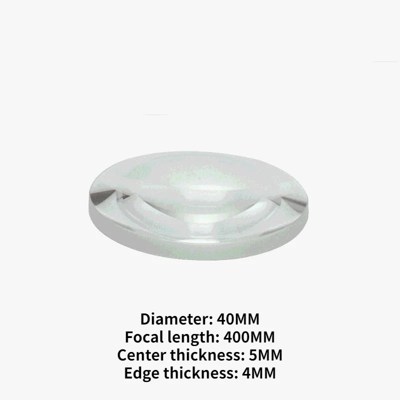 

K9 Plano Convex Diameter 40mm Focal Length 400mm Optical Film Large Glass Plano Convex Lens Convex Lenses Spherical Plano