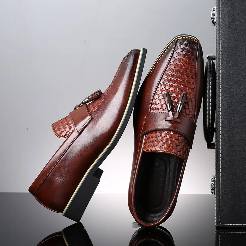 Men Dress Shoes Handmade Leisure Paty Leather Wedding Flats Oxfords Formal | Обувь