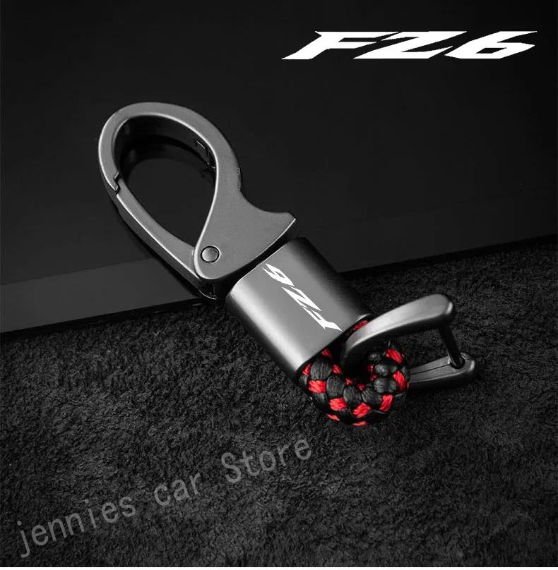 

Motorcycle key ring metal leather key ring keychain With logo For YAMAHA FZ6 FAZER fz 6 yamaha fz6 fazer Accessories