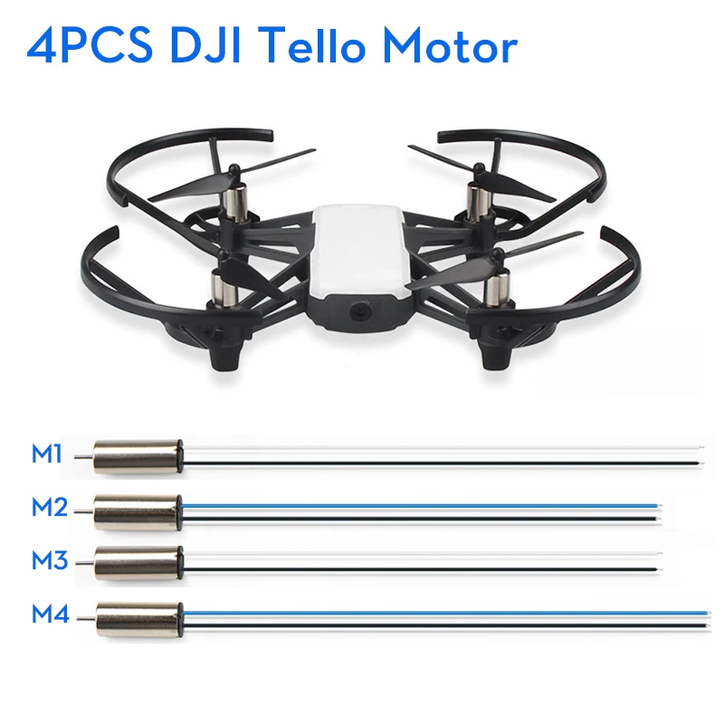 DJI RYZE Tello мотор для дрона Запчасти двигателя 4 шт. 1 комплект пульт дистанционного