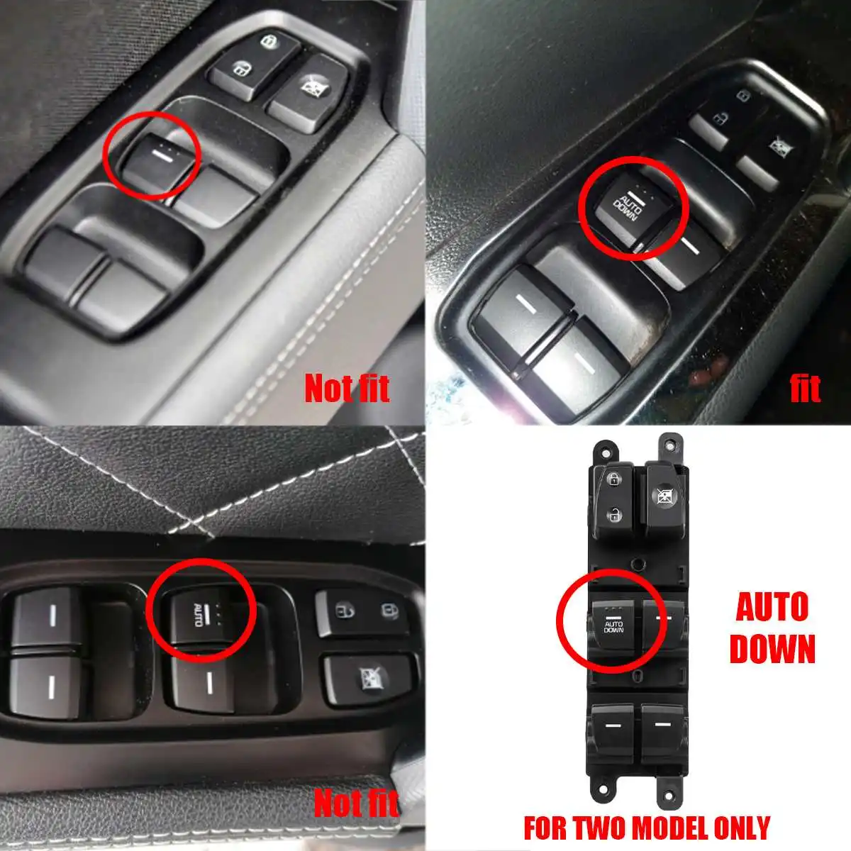 

Car Window Front Left Master Lifter Control Switch For Hyundai IX25 Creta 93570-C91004X,93570C91004X Auto Down With backlight