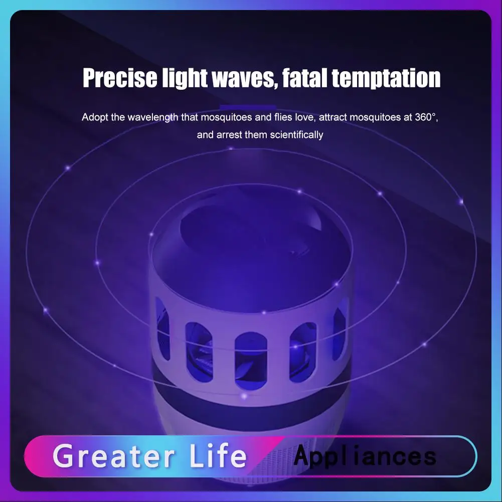 

Silent Electric Insect Trap LED Light Mosquito Repellent Killer for Room