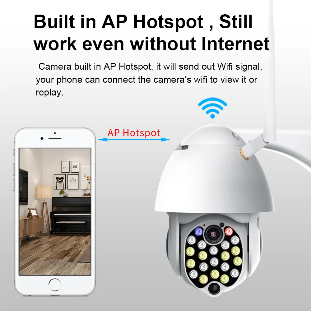 Камера jiange с Wi-Fi уличная камера зумом водонепроницаемая интеллектуальная 21