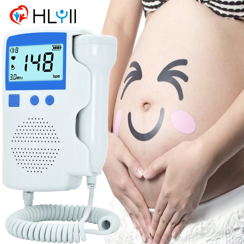 

Baby Doppler 3.0MHZ Ultrasound Fetal Heartbeat Detector Household Portable Sonar Doppler For Pregnant No Radiation Stethoscope