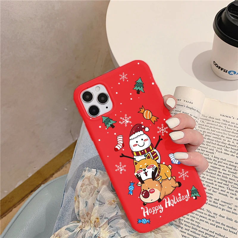 Рождественский мультяшный чехол для Xiaomi Pocophone F2 F1 Mi Redmi Note 8 T 9 S 9A 9C 7 5 6 K20 K30 10 Lite Pro Max