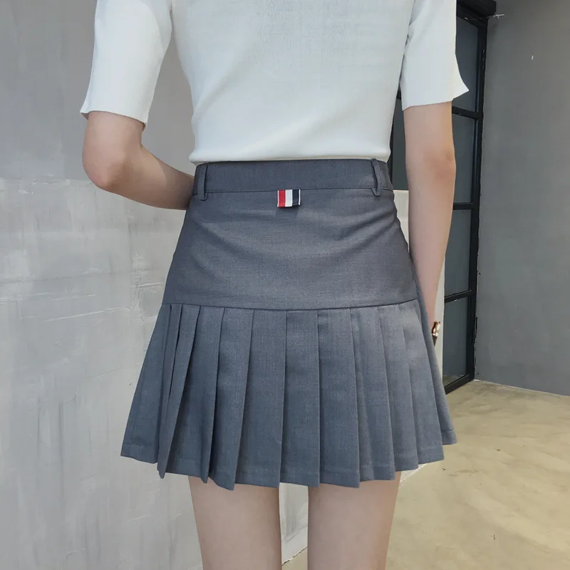 

2020 New Design Ladies' High Quality High Waist Pleated Skirt Preppy Style Skirt Japanese Kawaii Skirt Free Shipping Mini Skirts