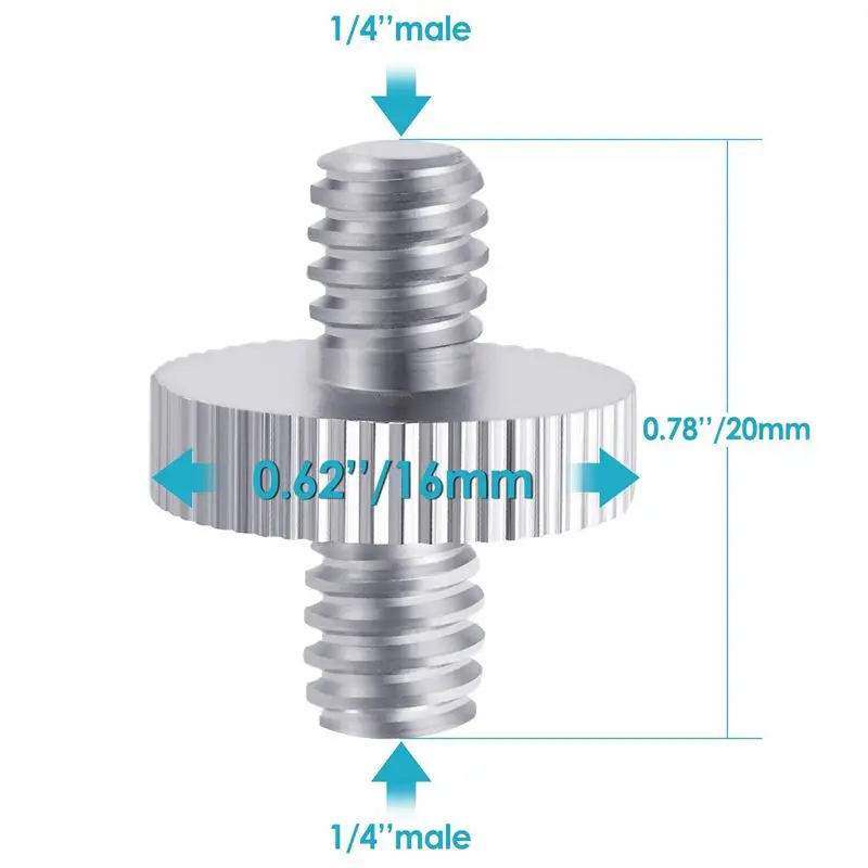 Promotion! 5 Pieces 1/4 inch Male to Metal Threaded Screw Adapter Tripod Converter for DSLR Camera Mo | Обустройство дома