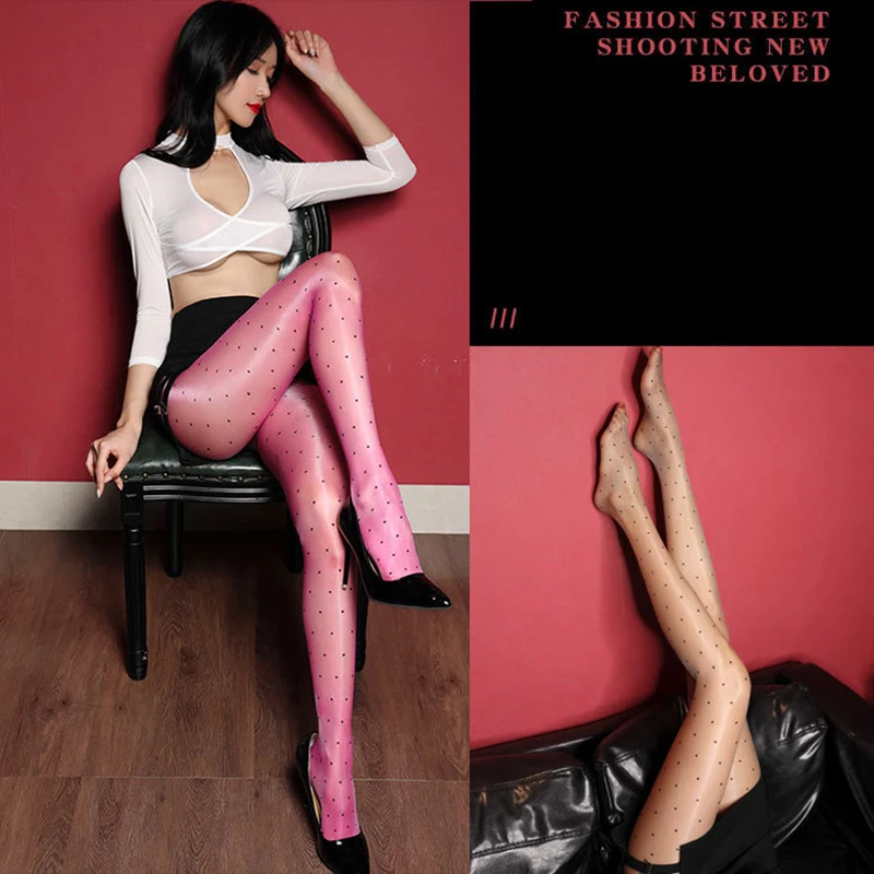 

2021 aurora fashion series pantyhose new wave point thin sexy with foot-shaped toe shiny transparent stockings women
