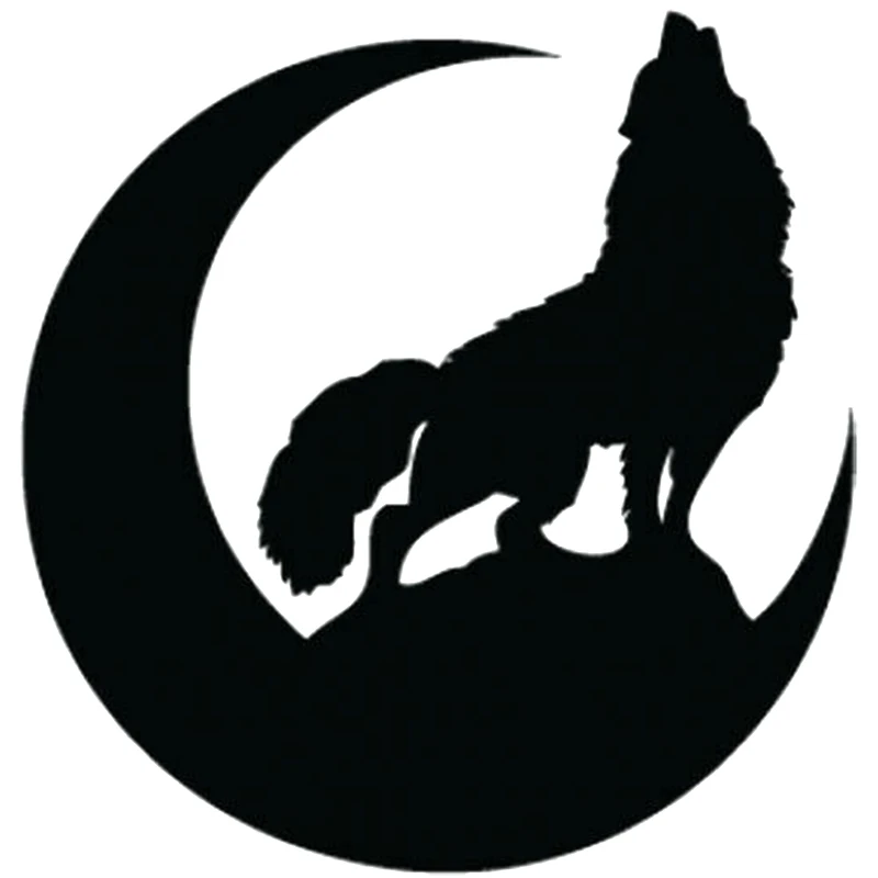 

15*15cm HOWLING WOLF DECAL VINYL CAR WINDOW WALL BUMPER STICKER Handsome And Cool Stickers Car Styling