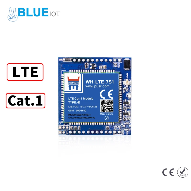 Флюоресцентный модуль LTE Cat 1 с поддержкой и GSM порты TCP UDP SMS трансляция CAT 4 7S5