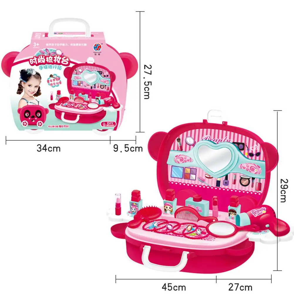 

BellyLady Children Pretend Play Toy Children Cosmetics Professional Make Up Set Princess Makeup Full Kit Box for Girls Toys