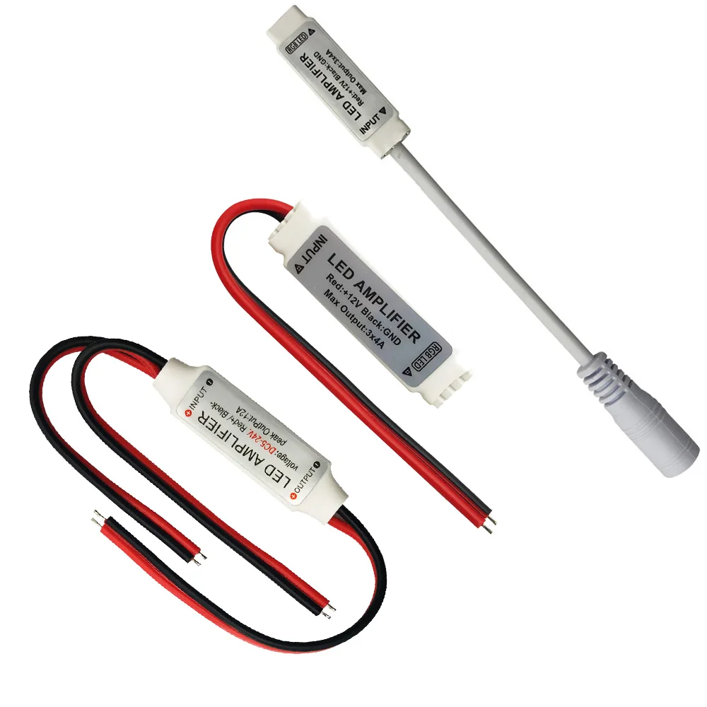 DC5 24V мини светодиодный Усилитель контроллер для RGB RGBWW 5050 2835 ленточный светильник