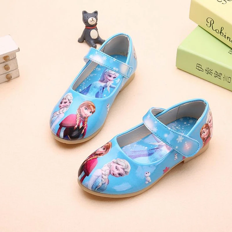 Детские Туфельки Эльзы для девочек повседневная детская обувь подарок на день