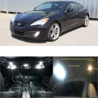 led interior car lights for hyundai genesis coupe 2011 room dome map reading foot door lamp error free 10pc