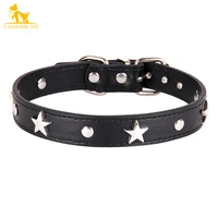 sml star studded pet dog collar leather puppy collars for small medium dogs cat neck strap pet supplies chihuahua collars