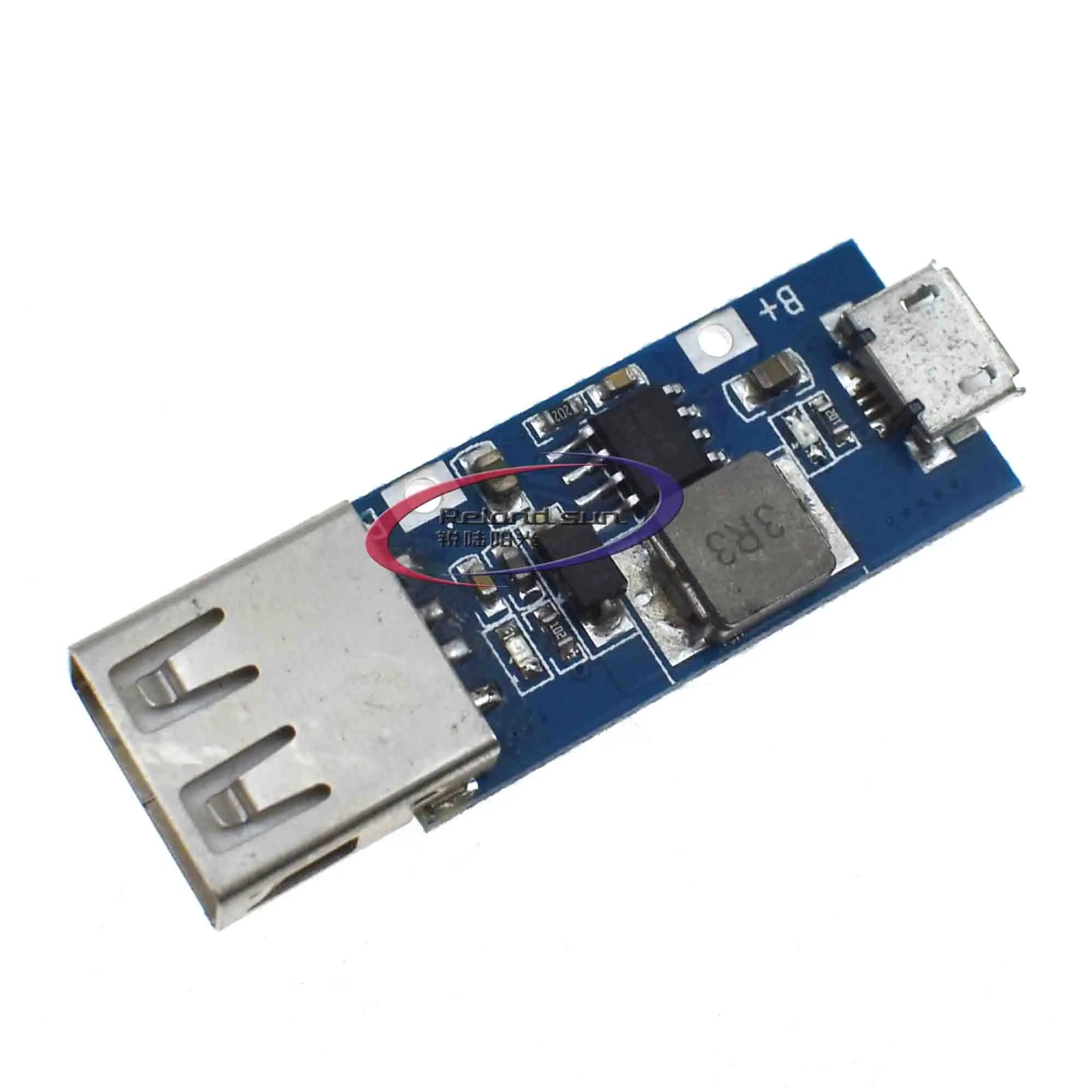 DC-DC boost module 3V3.3V3.7V4.2V to 5V1AUSB mobile power charging treasure circuit board | Электронные компоненты и