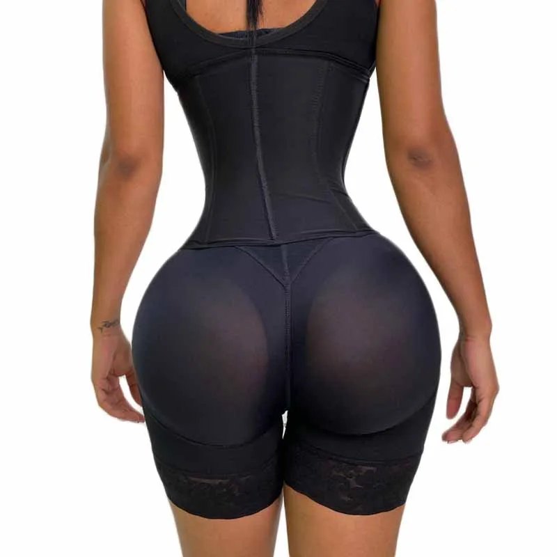Women Fajas Colombianas Compression Garment With Wide Adjustable Shoulder Strap Full Body Shapewear bbl Post op Surgery Supplies