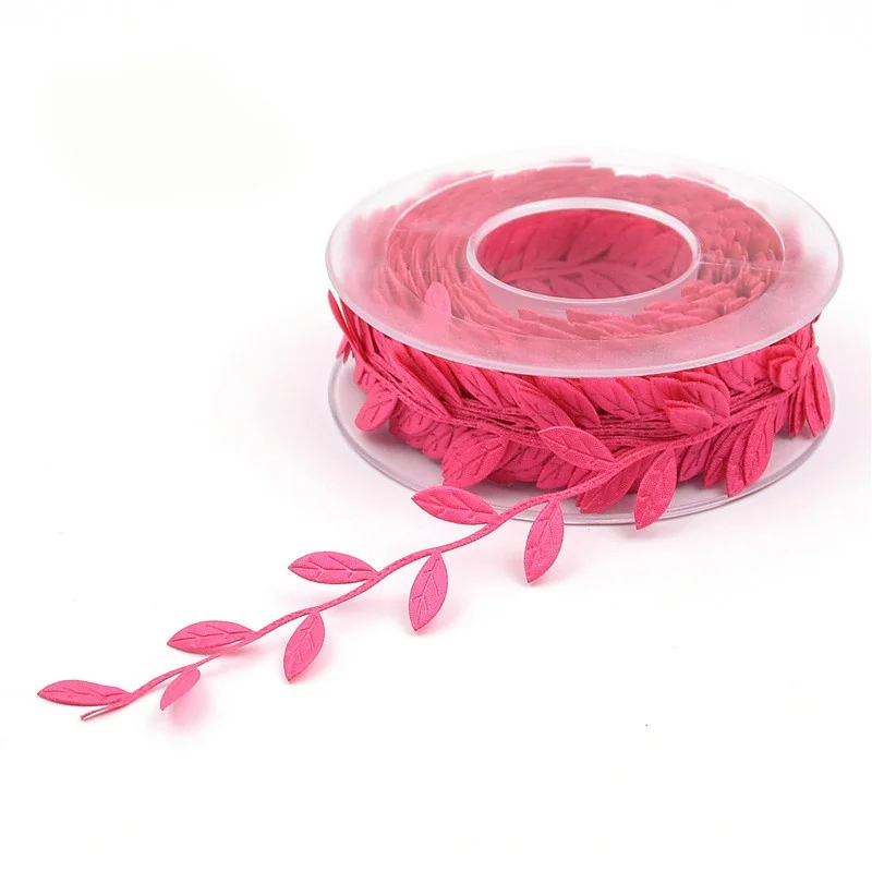 Guirnalda de enredaderas, diadema de flores de moda, cinta de hoja de sat&eacute;n nupcial, adorno de Navidad-5