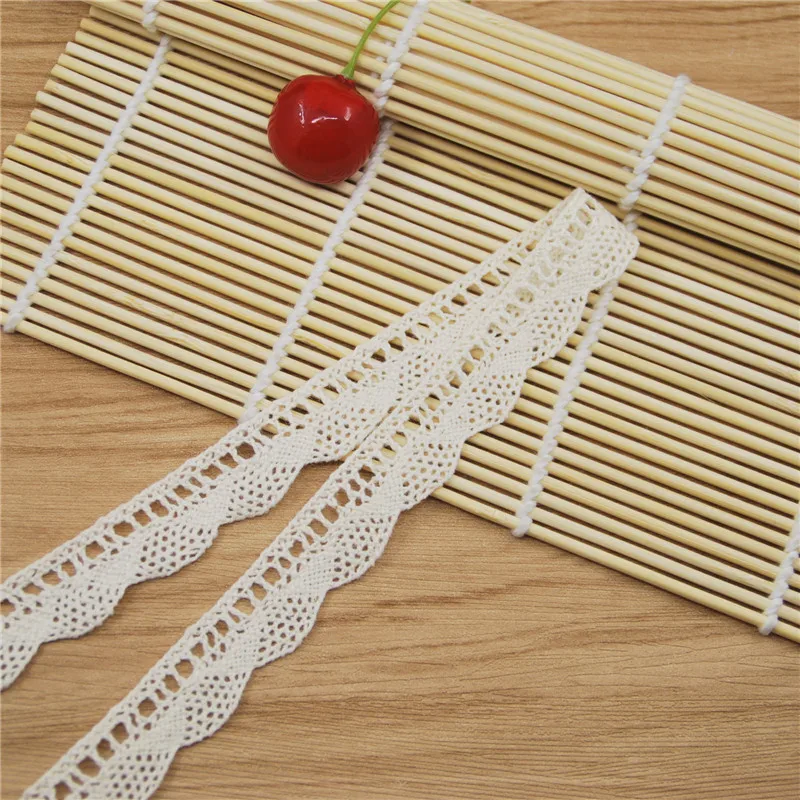 Хлопковая кружевная отделка 18 мм ткань цвета слоновой кости аксессуары для шитья