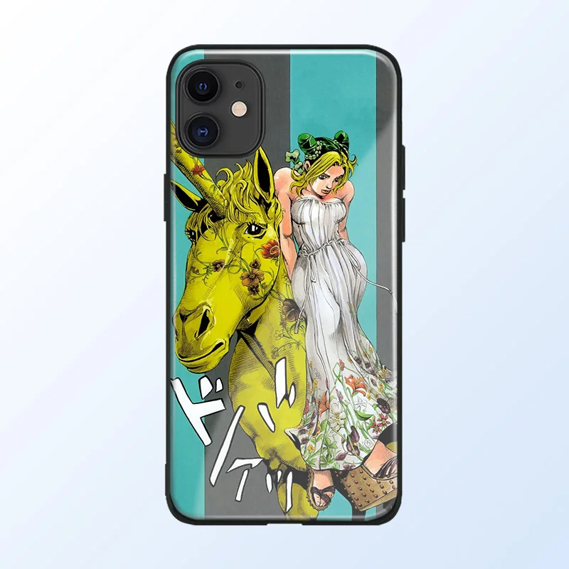 Чехол для телефона Jolyne Cujoh JoJo в стиле аниме стеклянный корпус iPhone6 6s 7 8 x xr xs 11 pro max