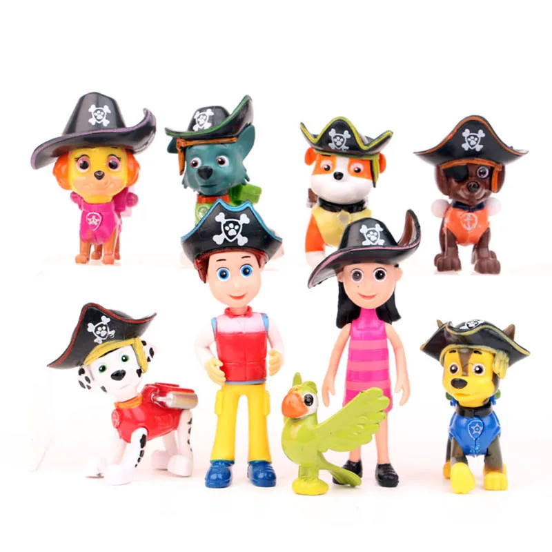 12 шт./лот модель Paw Patrol миниатюрные фигурки игрушки для домашнего декора сделай