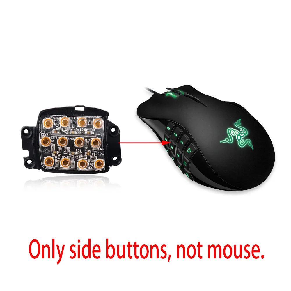 

Razer mouse side digital panel for razer naga-2012 naga-epic naga-mmog naga-molten