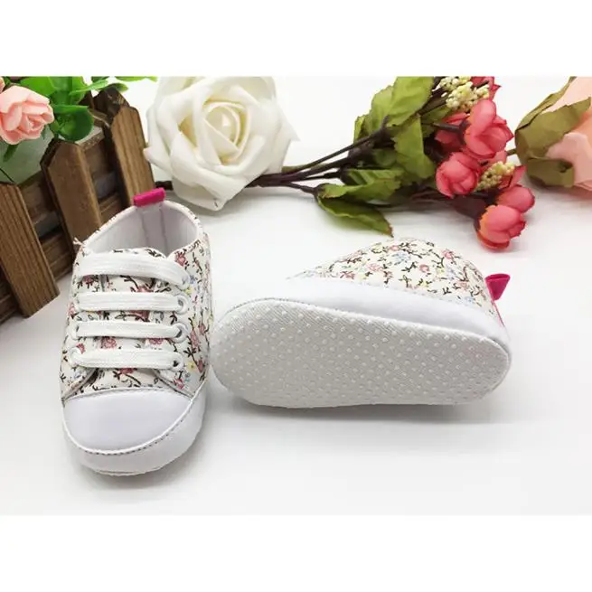 

Baby Canvas Floral Shoes Toddler Soft Soled Anti-slip Sneakers Unisex First Walkers shoes Sapato Infantil