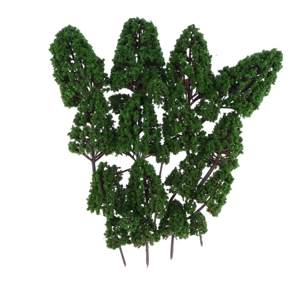 

24Pcs Plastic Trees Scenery Model for Train Railway Diorama Garden DIY Model