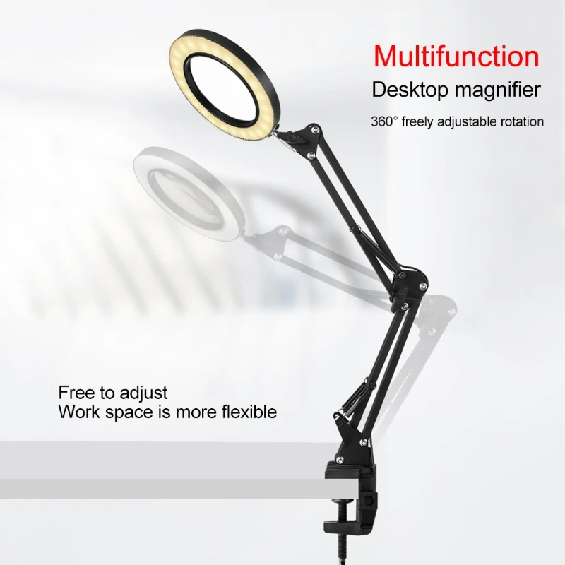 Съемная увеличительная лампа 4 33 дюйма линза из оптического стекла консольная с 3