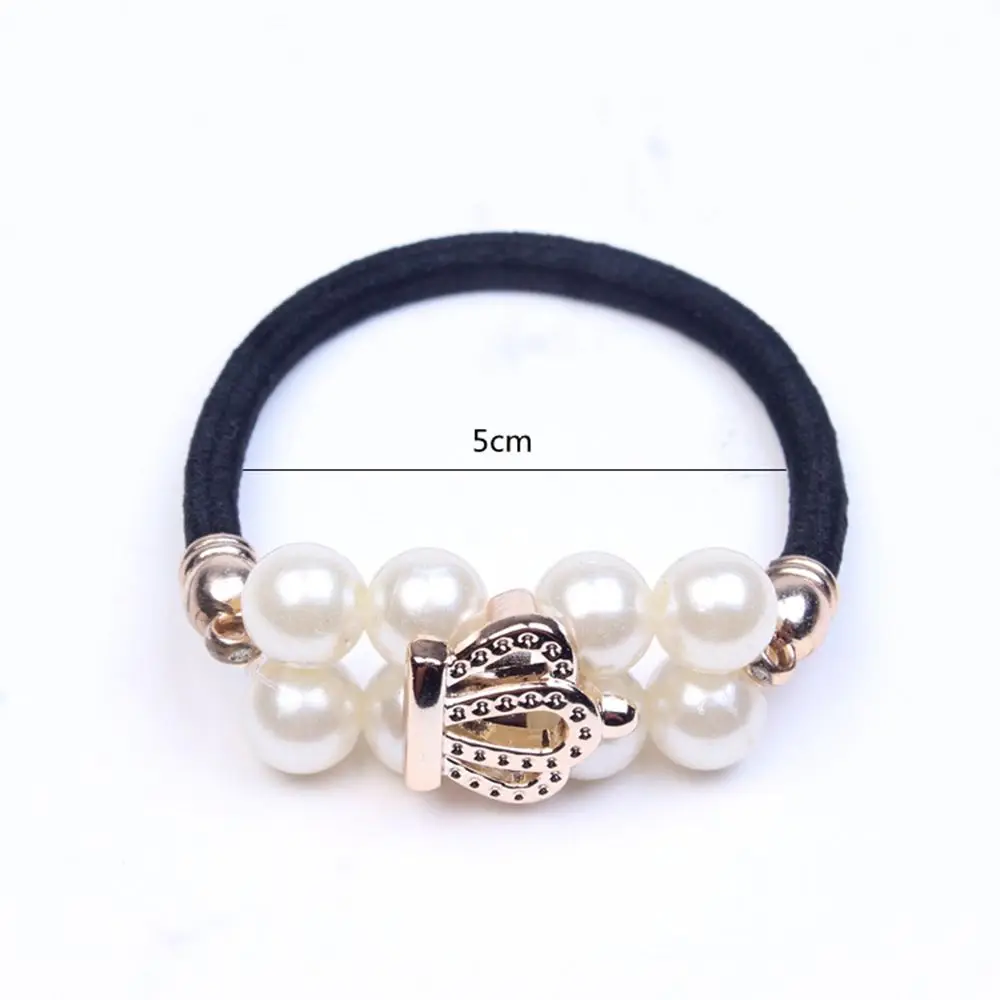 Корейское Двухрядное жемчужное кольцо для волос корейские аксессуары Женская