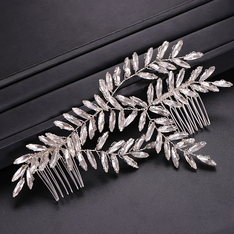 

Wedding Crystal Hair Combs Bridal Hair Haircomb Accessories Handmade for Women Hair Ornaments Bridal Headpiece