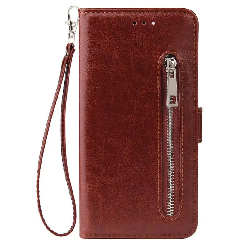 Новые Флип-Чехлы с держателем слотами для карт двойная пряжка застежка-молния и