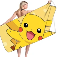 pokemon 3d digital printing rectangular beach towel cartoon cartoon pikachu bath towel towel children christmas gift