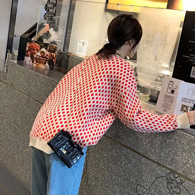 Осенне-зимний повседневный черный кардиган больших размеров женский новый