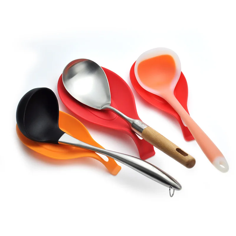 1 шт. изоляционная силиконовая подставка для ложки термостойкая стеклянная под