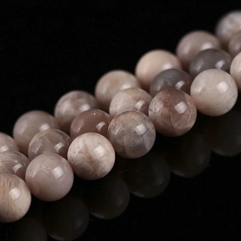 4 12 мм круглые бусины из натурального солнечного камня для браслета и ожерелья
