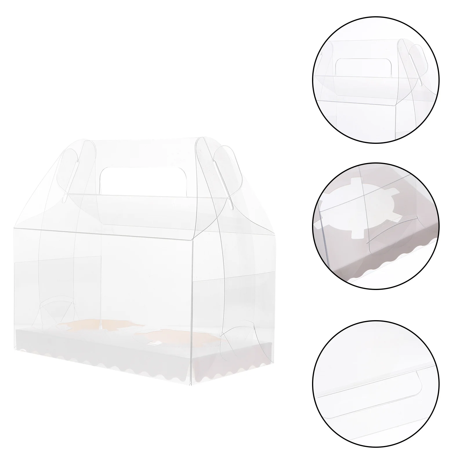 

10Pcs Baking Cake Boxes Portable Cake Boxes Dessert Packing Containers for Party