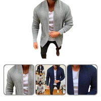 men cardigan coat loose male skin friendly pure color knitted coat men sweater coat for dating