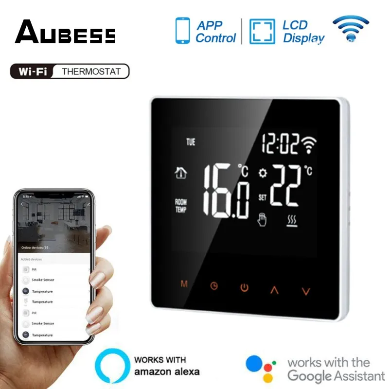 

Умный термостат Aubess с Wi-Fi для системы теплого пола