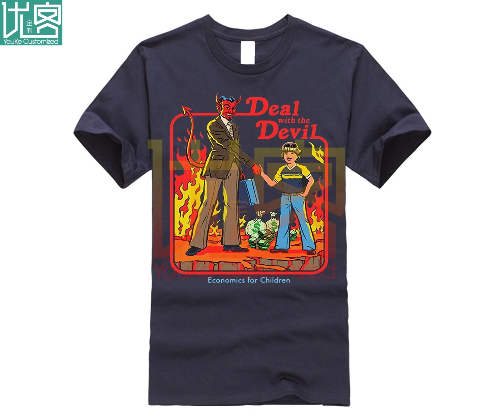 Мужская футболка бренда Deal With The Devil Economy 2019 | одежда