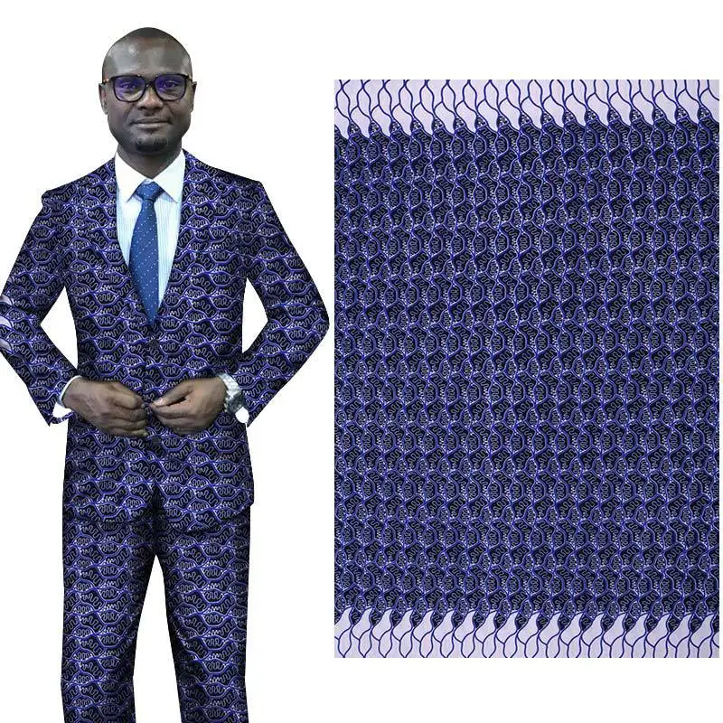 Новинка 2019 Модный узор африканская национальная ткань для одежды крашеная в