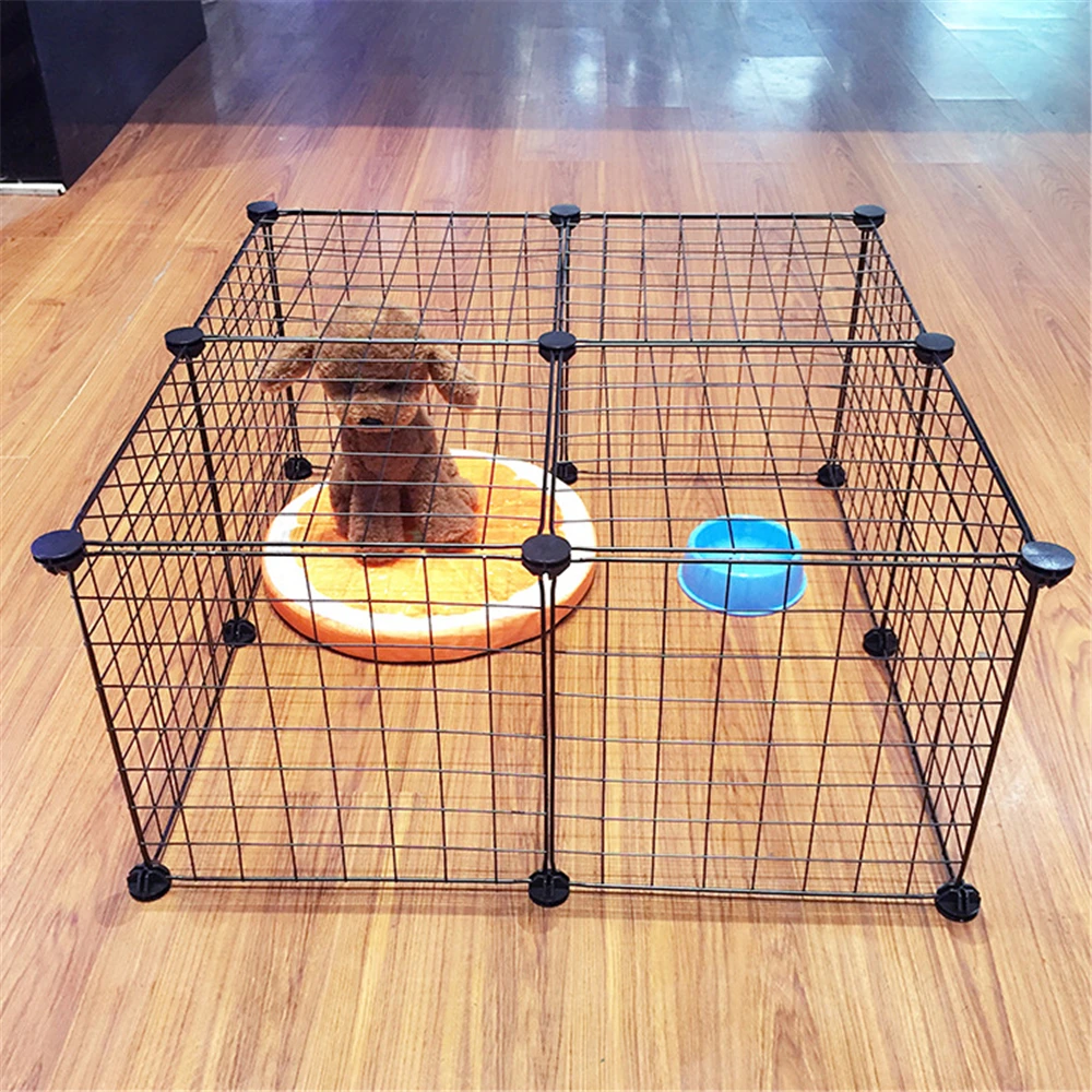 Многофункциональный железный забор DIY маленькая и средняя корзина для домашних животных летние перила для щенков собачий дом сильный подшипник кошки котенок Копилка кролик клетка