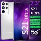 Смартфон S21 Ultra, 7,3 дюйма, 12 Гб + 512 ГБ, Android, глобальная версия 4G5G
