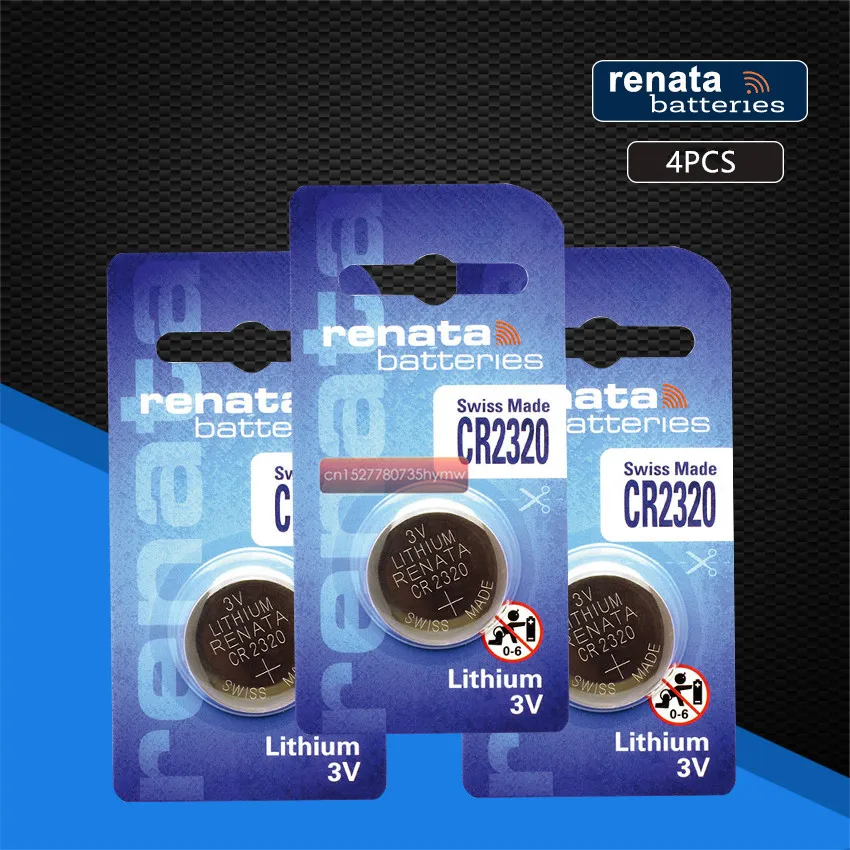 4 шт. литиевые батареи renata CR2320 150 мАч|Часовые батарейки| |