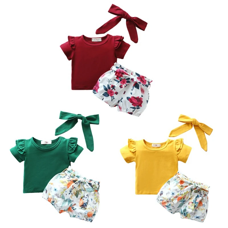 2020 Новые топы с круглым вырезом Одежда для новорожденных маленьких девочек