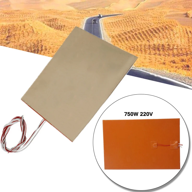 

20x30cm 220v 750w Heater Pad Silica Gel Rubber Heater Carpet For 3D Printer