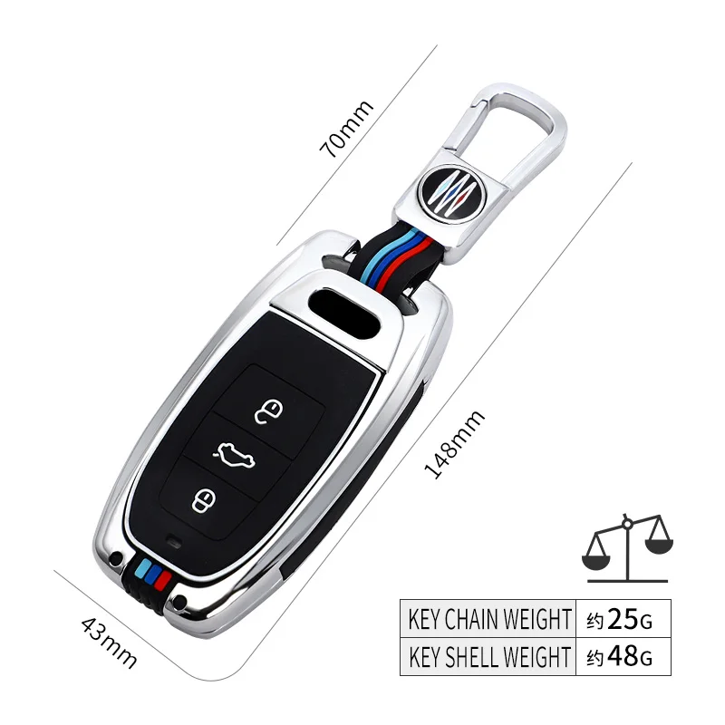 

Car Accessories for Audi A6 RS4 S5 A3 Q3 Q5 S3 A4 Q7 A5 TT 2018 Key Bag Cover Decoration Protection Zinc Alloy Key Case