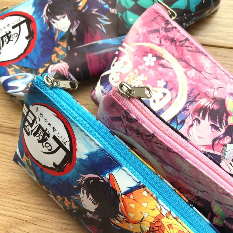 Аниме Demon Slayer Kimetsu No Yaiba Kamado Tanjirou пенал милый холщовый на молнии детские канцтовары