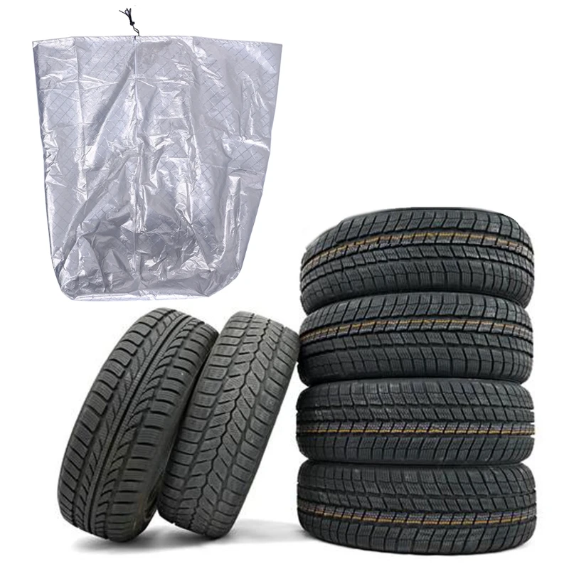

S/L Global Seasonal Tire Storage Cover-Bag Car Tire Covers with Zipper Dustproof Protective Wheel Protector ,Holds 4 tires T21E