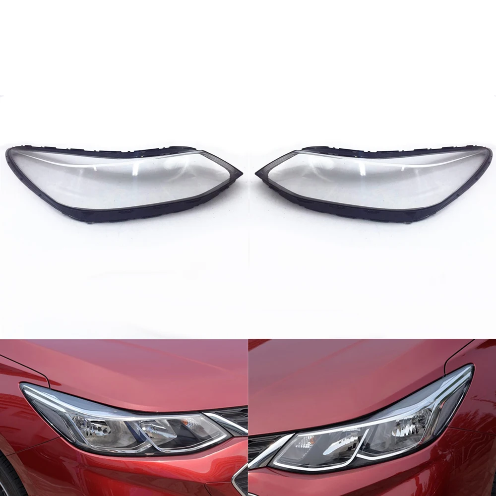 Для Chevrolet Cruze фары объектив фары автомобиля крышка прозрачное стекло авто оболочка Крышка - Цвет: A Pair